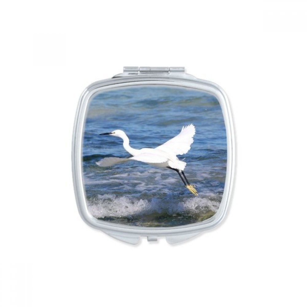 Miroir compact oiseau de mer blanc petit cadeau mignon et utile pour anniversaire femme