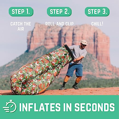 Chillbo Shwaggins Inflatable Couch – Cool Inflatable Lounger. Upgrade Your Camping Accessories. Easy Setup Inflatable Chair Is Perfect For Beach Gear, Camping Fun And Festival Accessories. #TOP4