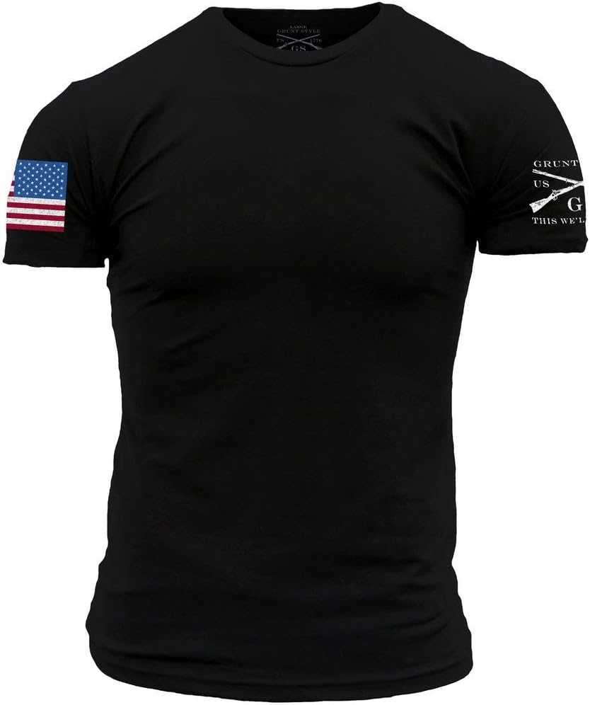 Grunt StyleFull Color Flag Basic Men's T-Shirt