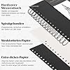 Skizzenbuch A4, Zeichenblock Skizzenpapier Zum Zeichnen Malblock 200g/m² Dickes Papier Spiralbindung für Künstler Kinder Studenten (60 Blatt/120 Seiten) #2