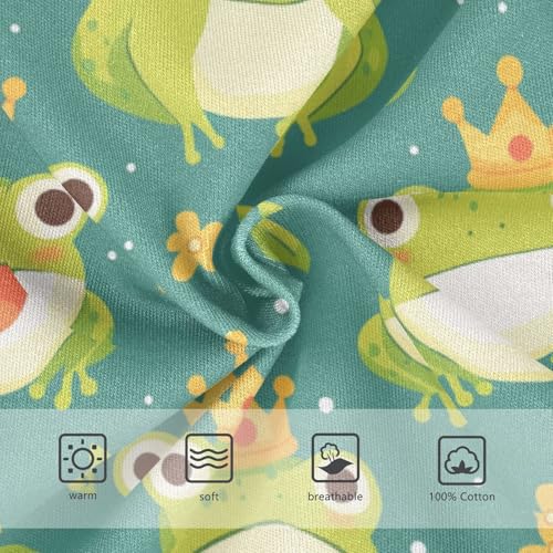 Wusikd Cartoon Frog Flower Boys' Underwear Cotton Cute Boys Briefs Soft Toddler Underwear 2T2