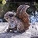 Produktbild Gartenfigur Eichhörnchen Baby Holzoptik aus Polyresin 11cm