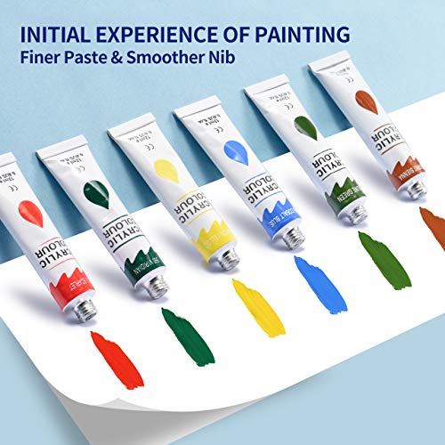 image for TOPELEK Artist Brushes Set for Fine Detailing & Art Painting, Acrylic&