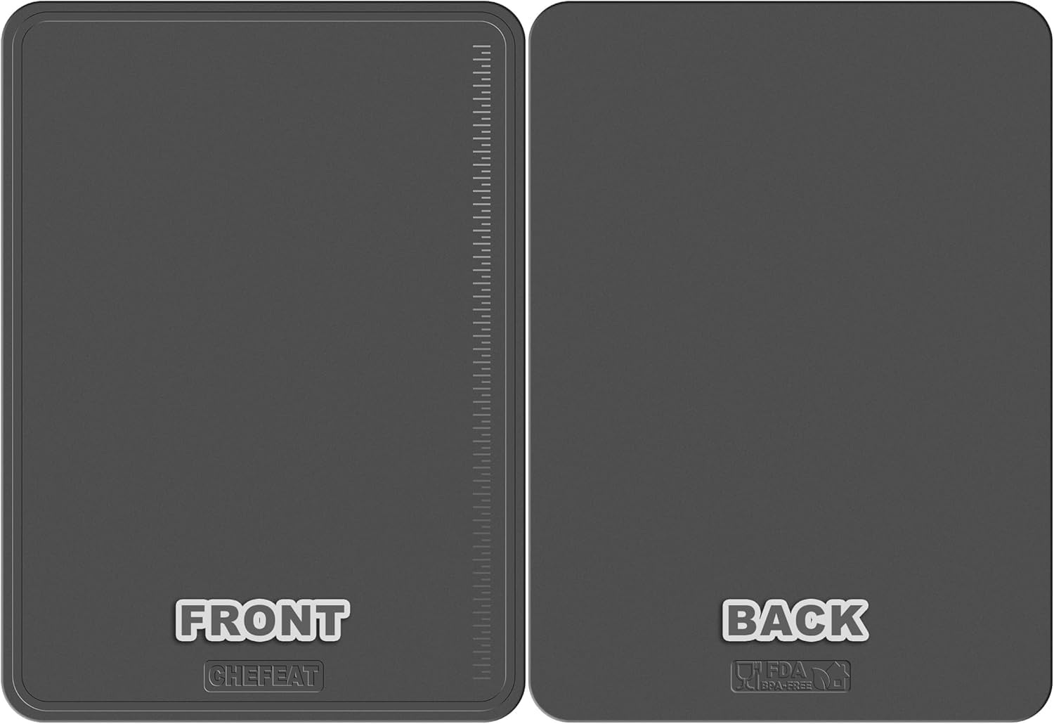 Planche à découper extra large en TPU - 43,9 x 32 cm - Flexible - Passe au couteau - Résistant aux rayures - Passe au lave-vaisselle - Sans BPA - Planche à découper double face avec rainure à jus pour