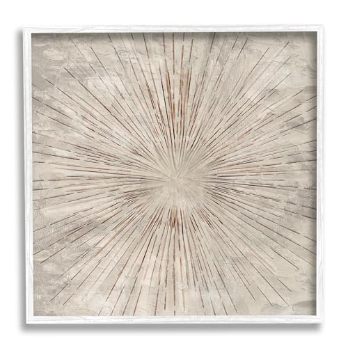 Stupell Industries Burst of Brown Pattern Framed Giclee Art by Kim Allen