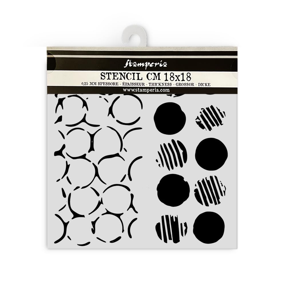 Stamperia Alterego Thick Stencil 20x25cm Mixed Patterns (KSTD172