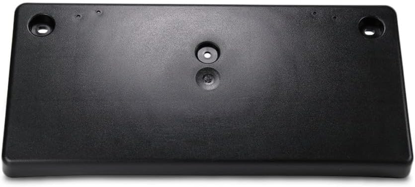Universal Black Front Bumper License Plate Mount Bracket - JDM Style Relocator Holder