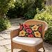 MYSAONUS Flower Outdoor Pillow Covers 12x20in Set of 1, Nordic Rectangle Throw Pillow Covers 50x30cm with Hidden Zipper, Linen Cushion Covers, Double Sided Printing, Pillowcases for Room Decor 2-1131