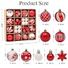 Lesso 30Pcs 4c Palline Di Natale, Palla Sfera Infrangibile In