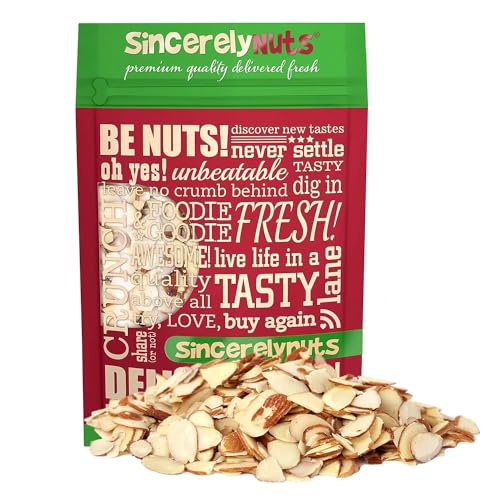 Sincerely Nuts – Raw Natural Sliced Almonds | 2 Lb. Bag | Delicious Guilt Free Snack | Low Calorie, Vegan, Gluten Free | Gourmet Kosher Food | Source of Fiber, Protein, and