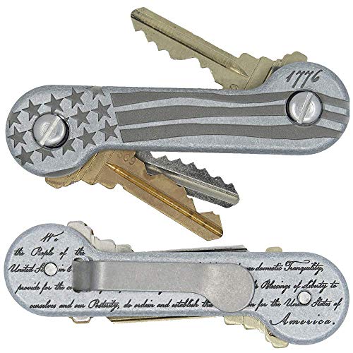 Aluminum Freedom Keybar Key Organizer Edc Tool | Everyday Carry Compact Key Holder Multi-Tool And Keychain Organizer With Pocket Clip (Holds Up To 12 Keys) #TOP14
