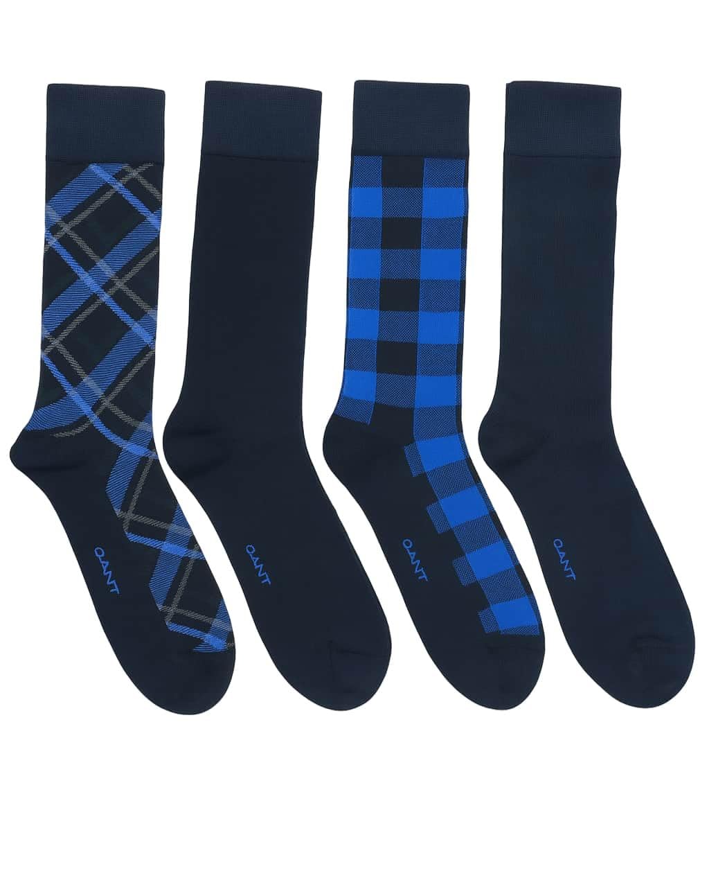 Gant Men's 4 Pack Socks - Navy - Size 43-45