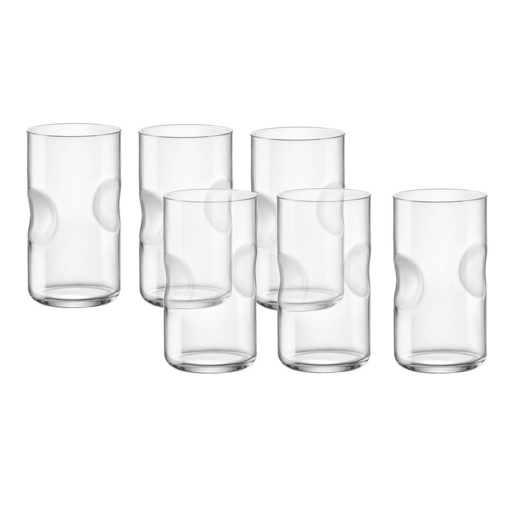 Bormioli Rocco Giove Cooler Frosted Glass, 16-3/4-Ounce, Set of 6 by Bormioli Rocco