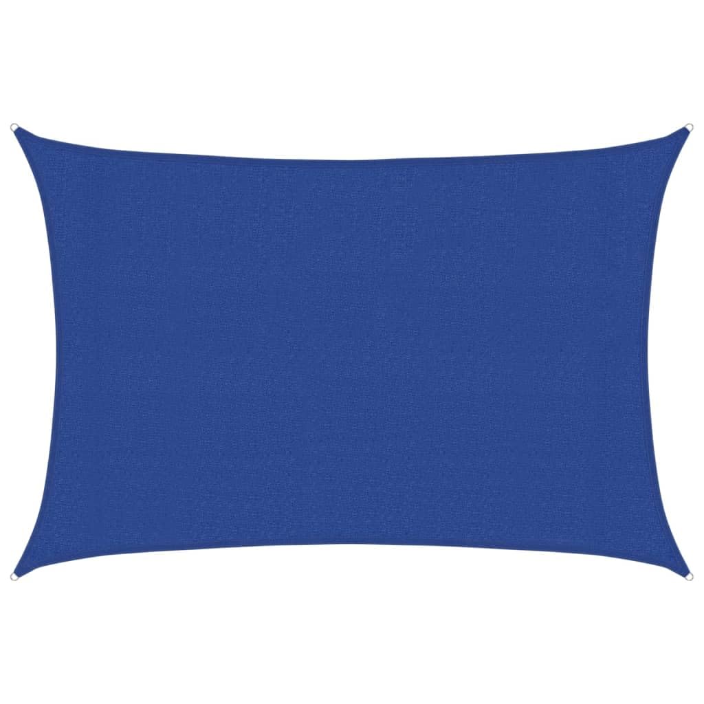 vidaXL Sunshade Sail 160 g/m² Rectangular Blue 3x5 m HDPE — image 1