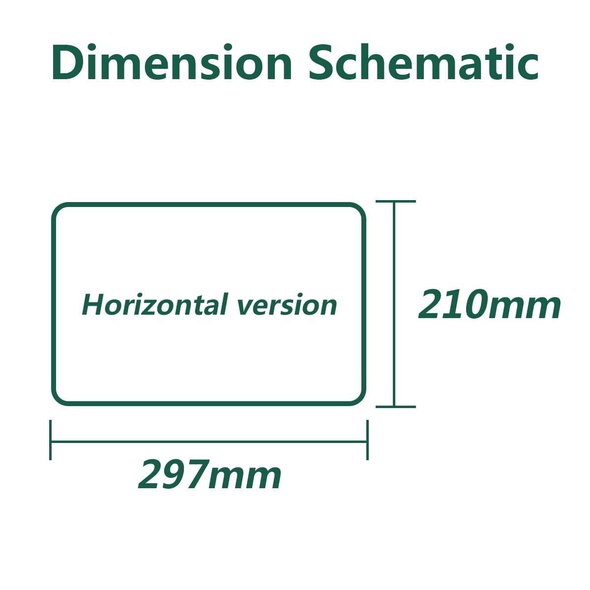 Acryl Preisschildhalter Transparent Preisanzeige Ständer Für Preis Abgerundete Ecken Schwarzer Boden Horizontaler Stil, 10 Stück,210mm x 297mm
