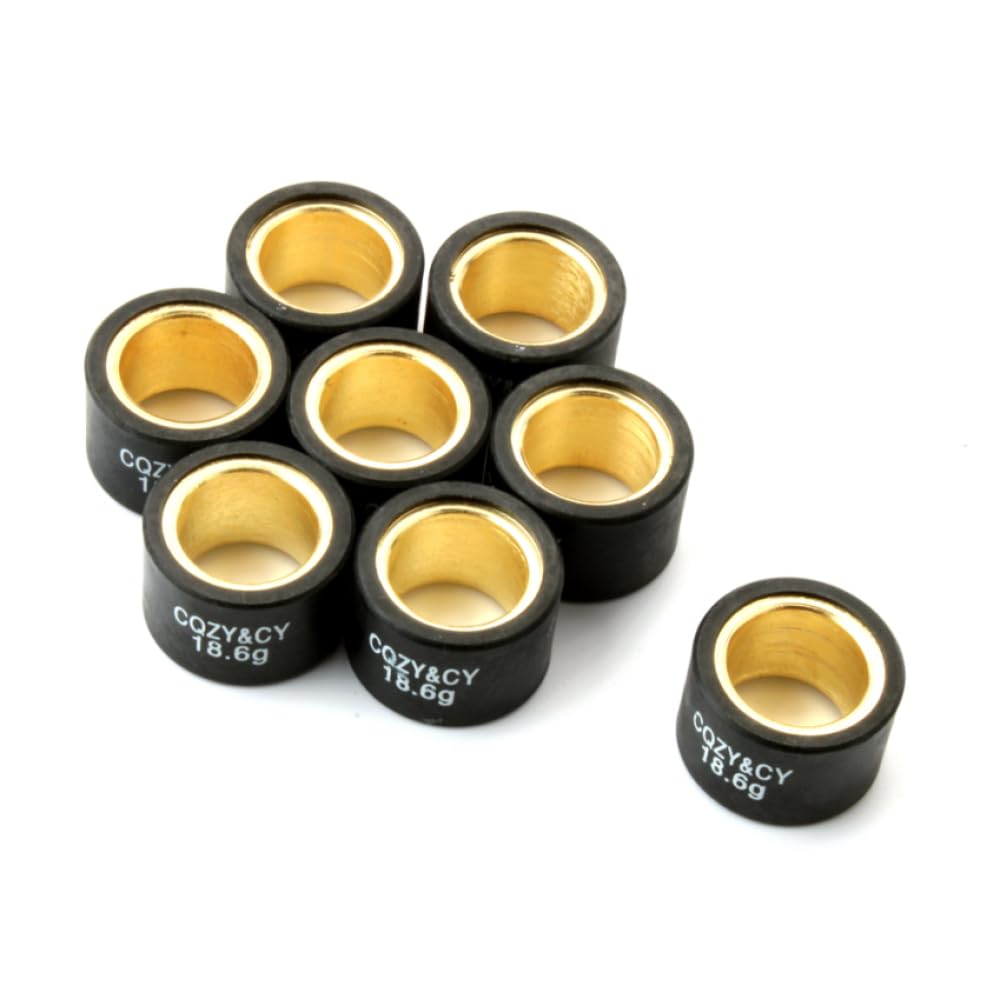 Peso del rullo del variatore 8pc 15g 18. 6G 21. 4G 25x17mm compatibile con modelli scooter da 400 cc tra cui - Tourer EU3 400 e X EVO X8 400CC(25x17mm 18.6g)