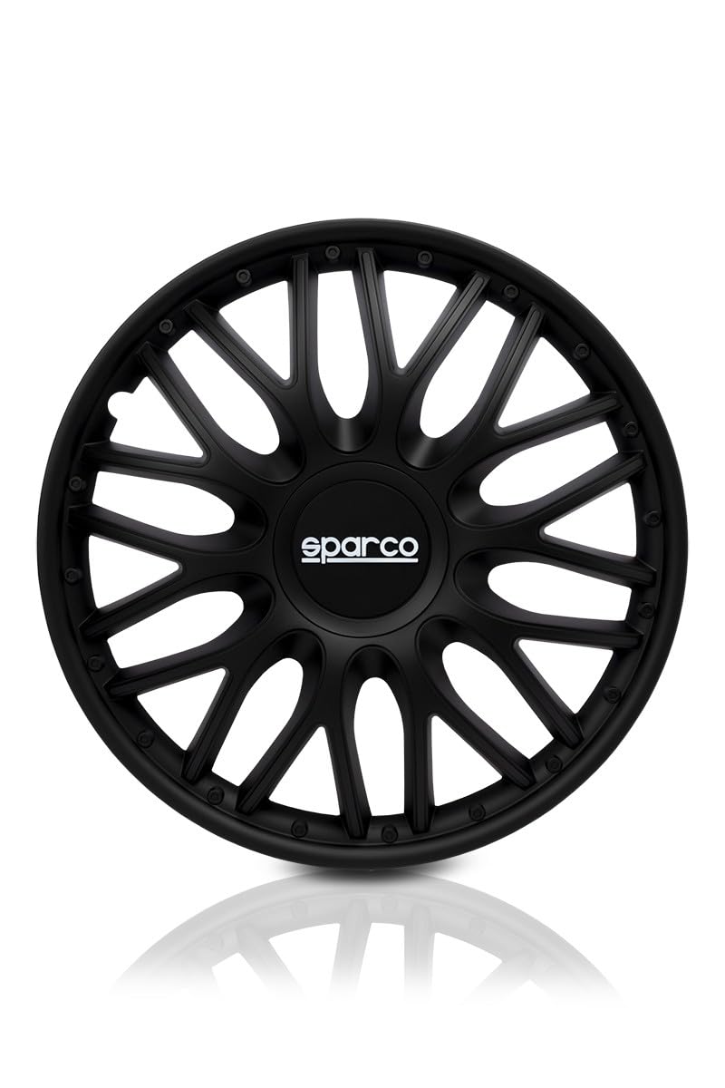 Sparco Wheel Covers Treviso - 15-inch - Black - Set of 4 pieces