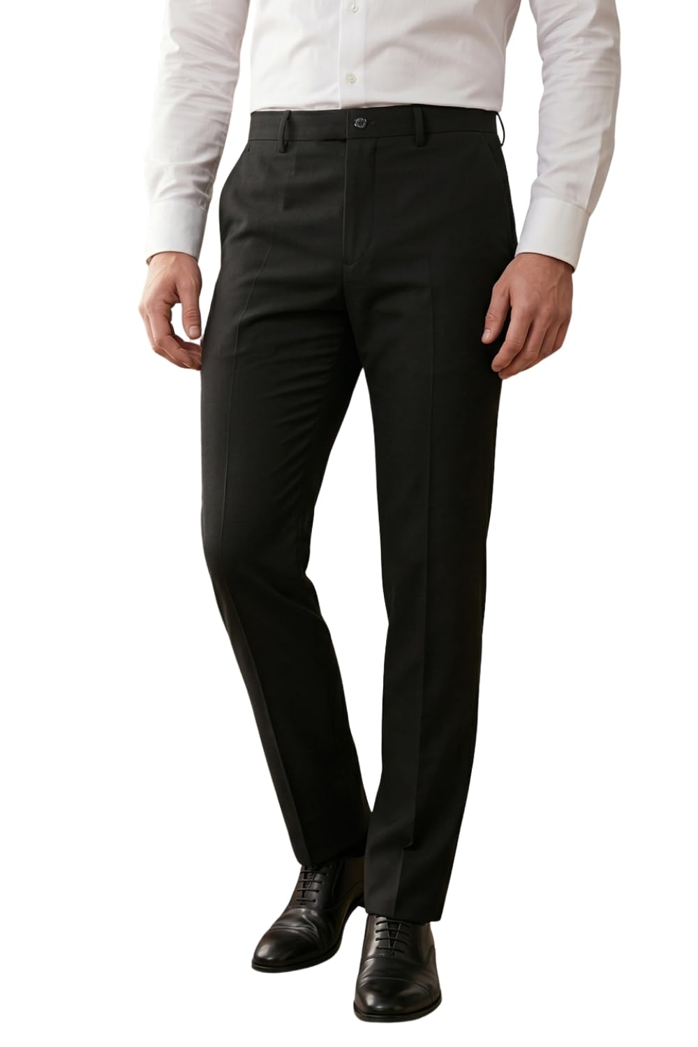 louis philippe Men's Regular Fit Everyday Smart Wear Comfort Stretch Work Ready Solid Formal Trouser-picture-20