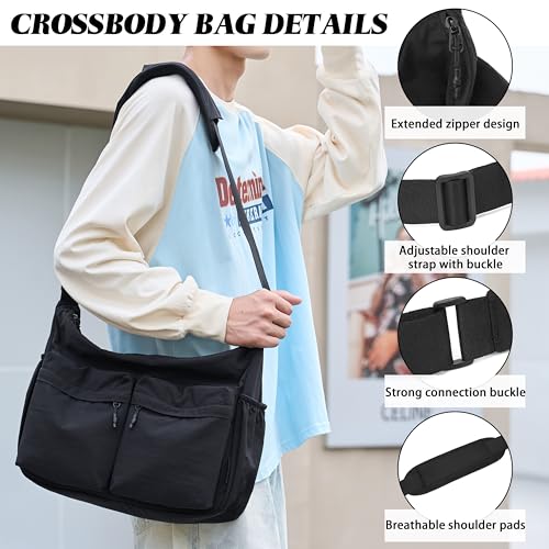 FSD.WG Crossbody Messenger Bag for men Shoulder Bag Large Capacity Laptop Bag Casual Bag4