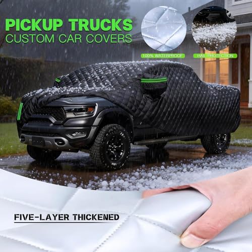 Hail Protector Car Cover for Truck Length Up to 242" Anti Hail Car Cover Thickened with Cotton Liner, All Weather Scratch-Resistant,Universal by GUOPKXF - Used condition - Image 2