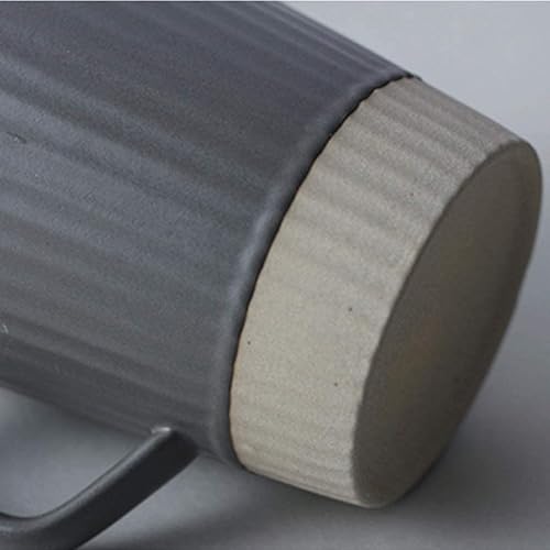 Taza de café, taza de té, taza de cerámica, taza de agua personalizada para el hogar, taza de 8 onzas con tapa, cuchara para regalo de cumpleaños,