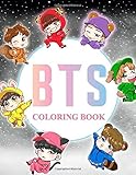 BTS Coloring Book: Gorgeous Gift For All Ages Diving Into Colorful Realm - Various Images Of BTS To...