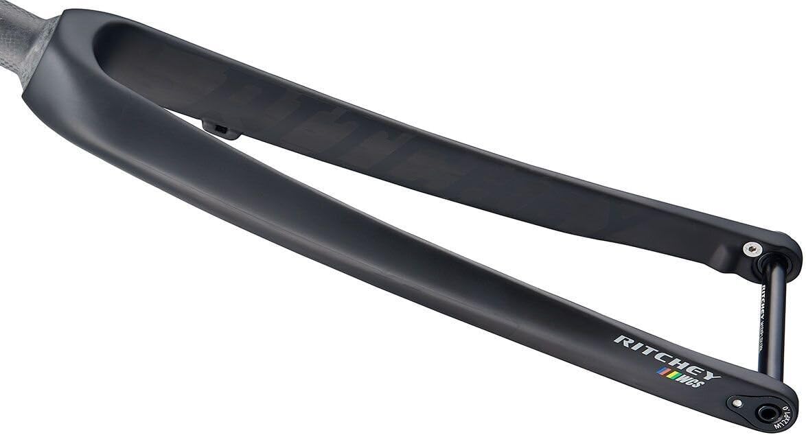 Ritchey WCS Carbon Road Disc Fork - 1-1/8", 46mm Rake, Flat Mount, 12mm Thru x 100mm, Black