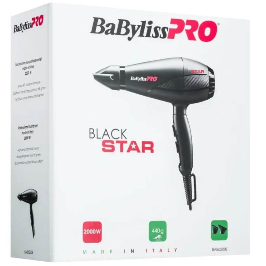 BaBylissPRO Black Star Professional Hair Dryer