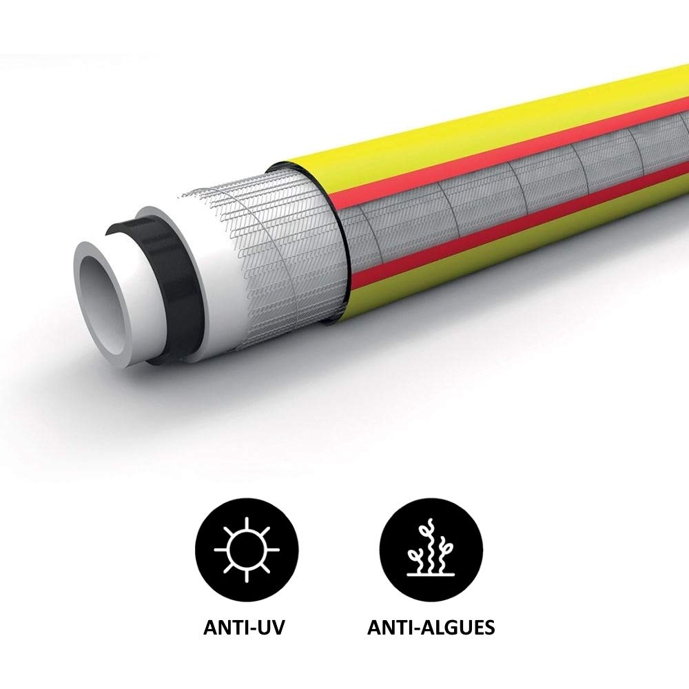 Tuyau d'arrosage 5 couches Ø 19 mm (3/4 pouce) - Longueur 50 mètres