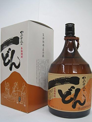 Amazon Co Jp 一どん 箱付き 芋焼酎 25度 1800ml 食品 飲料 お酒