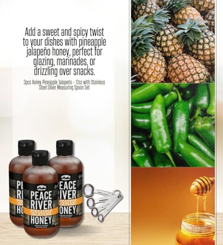Pack 3 unidades Miel Peace River Piña Jalapeño 12 OZ miniatura 2