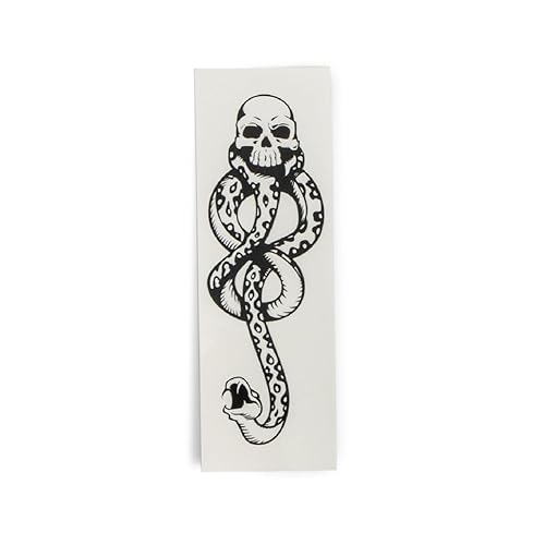 Disguise Harry Potter Death Eater Tatto, accesorio oficial de disfraz del mundo mágico, tatuaje temporal activado por agua