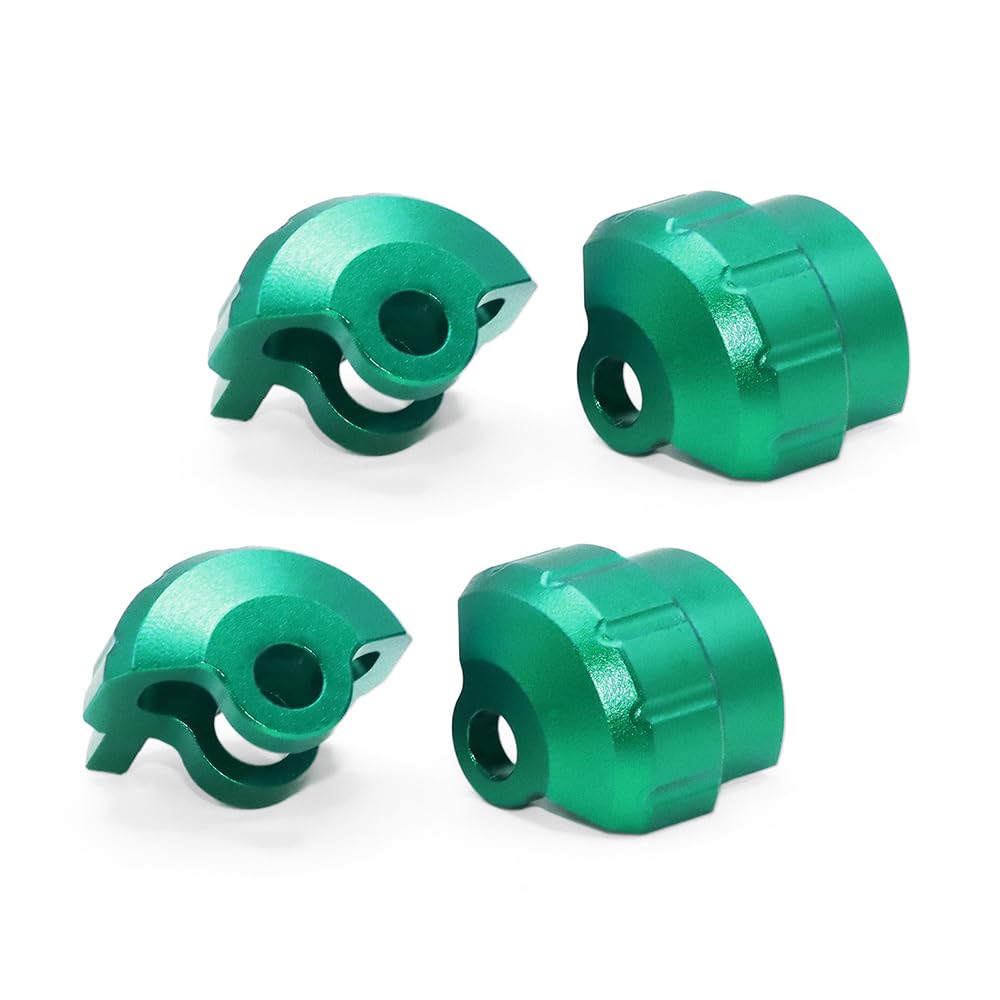 Aluminum Alloy Shock Cap Protector for 1/8 1/7 Arrma ARA106040T1 ARA106040T2 ARA106042T1 ARA106042T2 ARA106044T2 ARA106046 ARA106048 ARA106058T1 ARA106058T2 ARA109001 RC Car Upgraded Parts (Green)