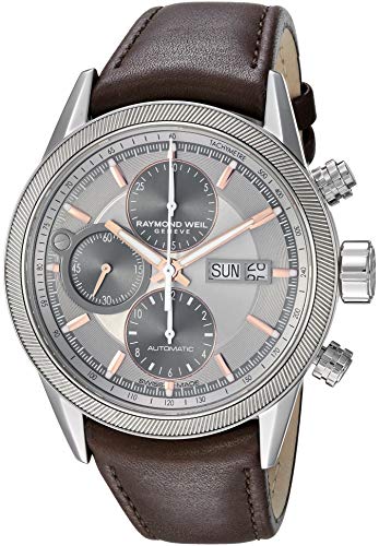 RAYMOND WEIL Mens Freelancer - 7731-SC2-65655 Silver/Brown One Size