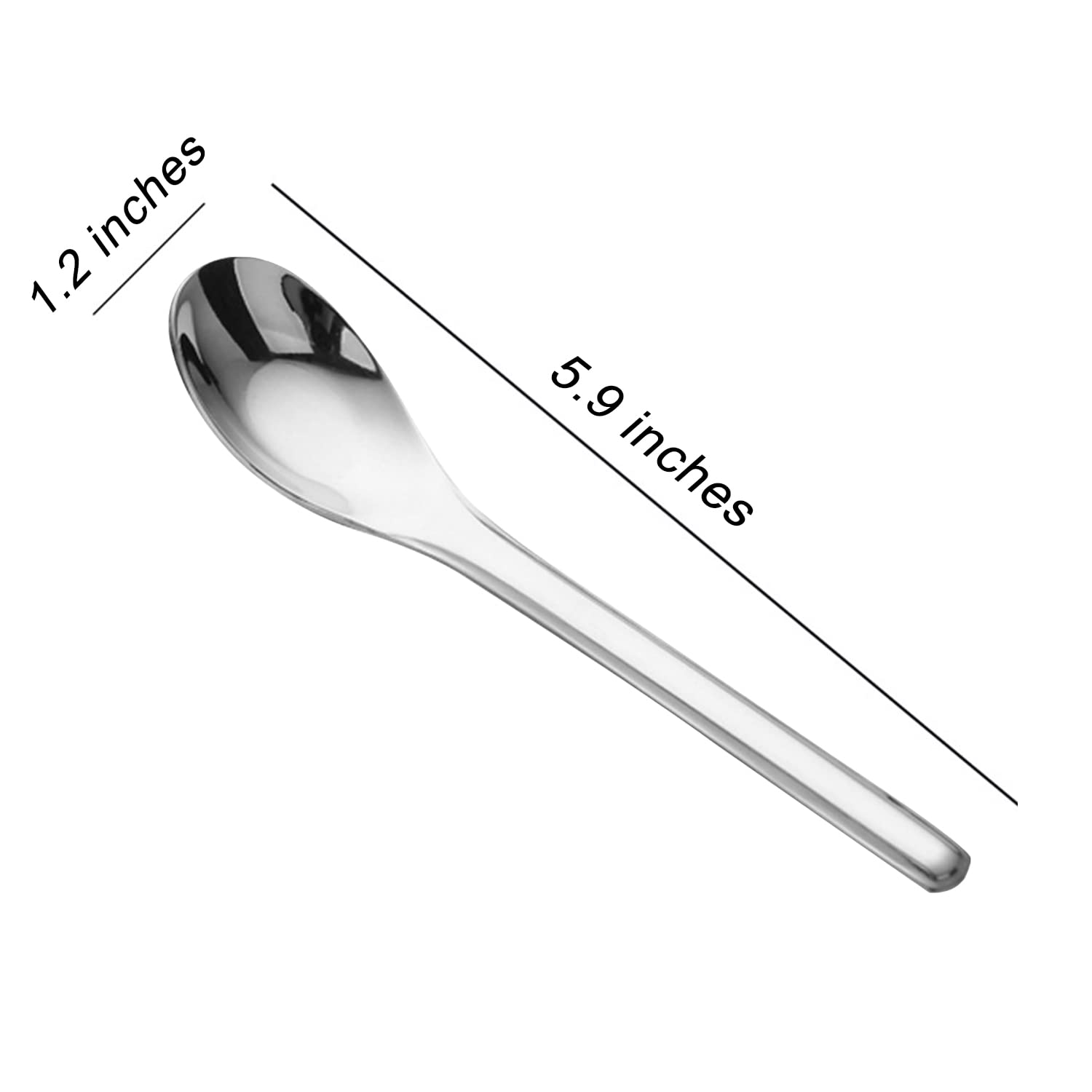 Amazon.com: OULIGET Thick Heavy weight Dinner Soup Spoons