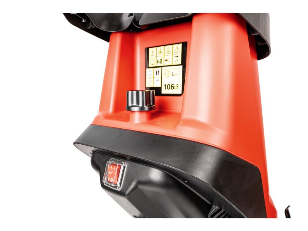 Hahn & Sohn Cedrus CEDRE04 Trituradora eléctrica de jardín - 2800 W, grosor de rama de 45 mm, cesta de 45 l, silenciosa, protección contra sobrecarga, cuchillo de acero inoxidable, compostaje