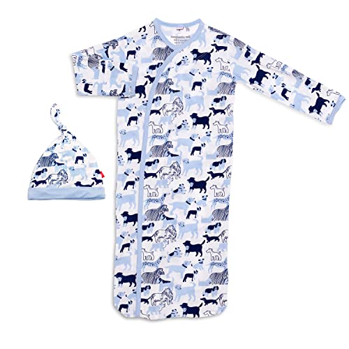 Image of Magnificent Baby Baby Magnetic Modal 2 Piece Gown and Hat Set