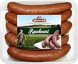 Echte Rauchwurst Buchenholz geräuchert | herzhafte Bautzner Wurst Delikatesse für BBQ Grill und Pfanne | 10 x 110g