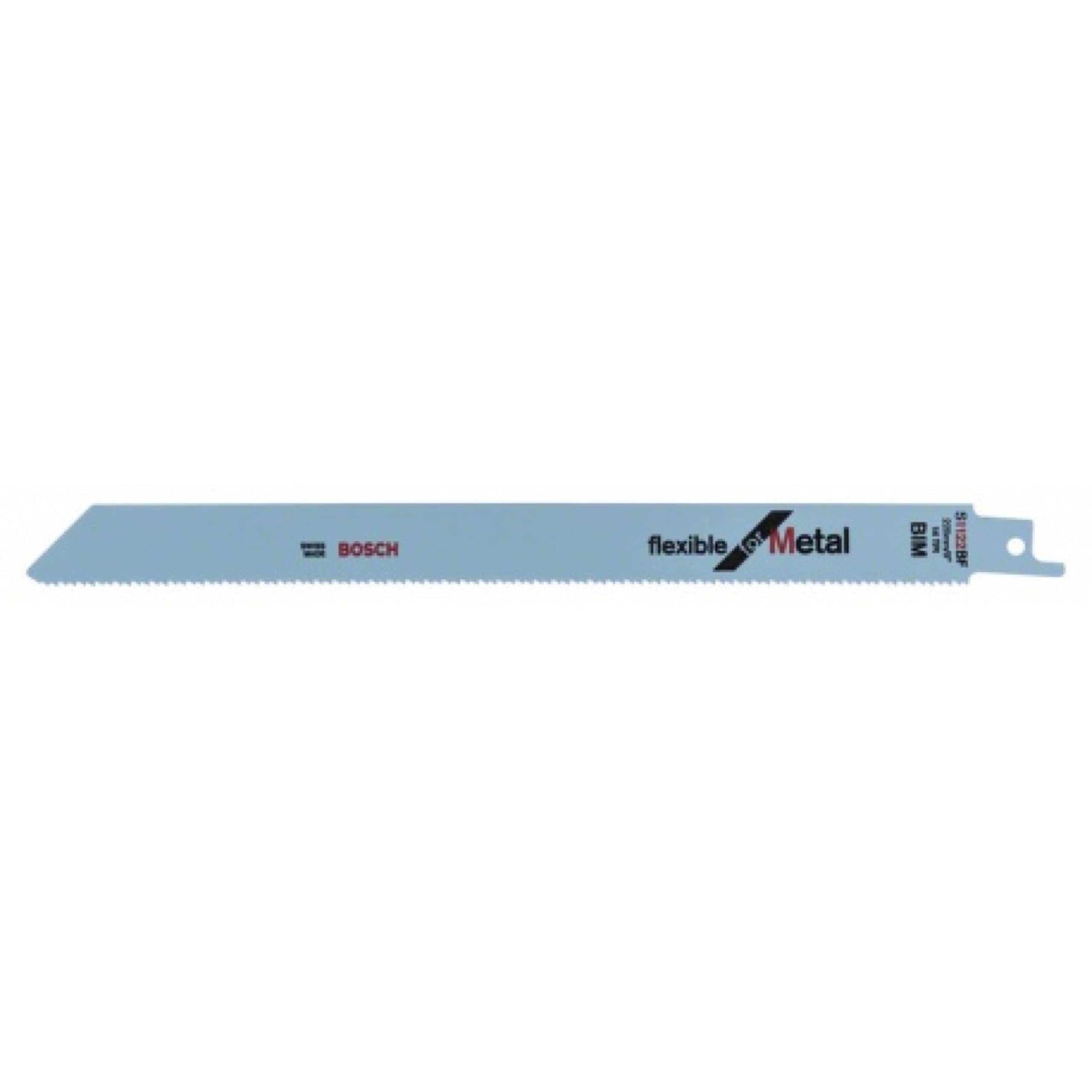 Bosch Professional 100 pezzi Lama per sega universale S 1122 BF Flexible for Metal (per metallo, 225 x 19 x 0.9 mm, accessorio per sega universale)