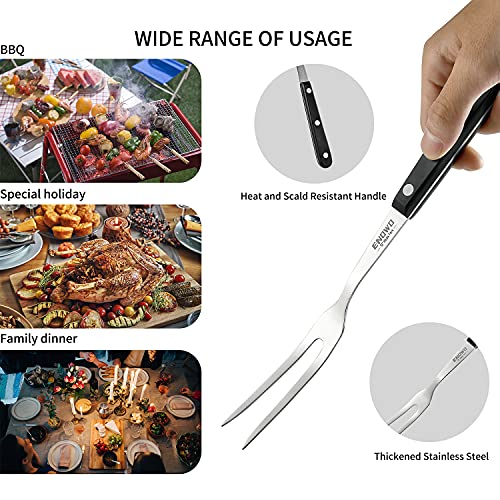 image for Steak Knives Set of 4 - Enowo Serrated Steak Knife Set - Carving Knife