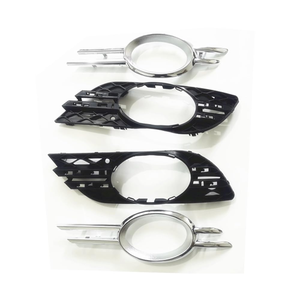 Fendinebbia Grill Cromato Mascherina Decorativa Copertura Paraurti Griglia Griglia Decorativa Compatibile con Mercedes W211 Classe E E200 E180 E300 (Fendinebbia, Paraurti Set Griglia di Ventilazione)