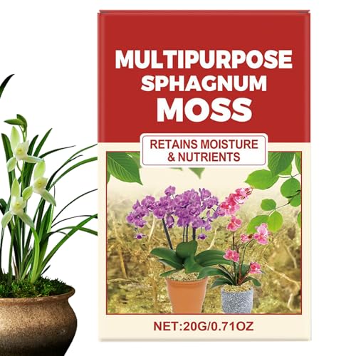 Yabauuop Musgo para reptiles – Musgo para orquídeas plantas en maceta – Mejora la absorción de nutrientes, retención de agua para césped, jardín, jardineras, invernadero