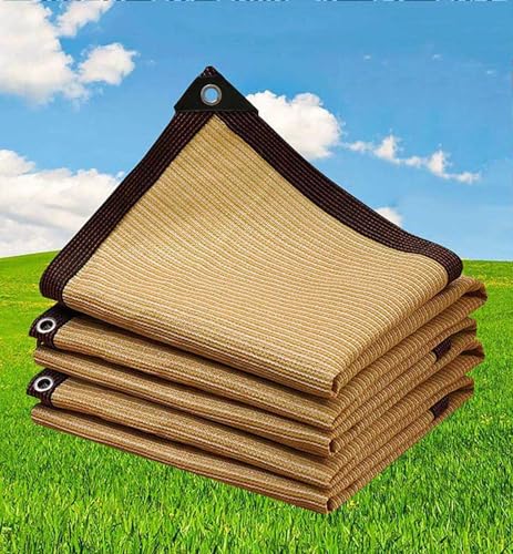 Filet d'ombrage 5 x 7 m avec œillets, toile occultante et protection solaire