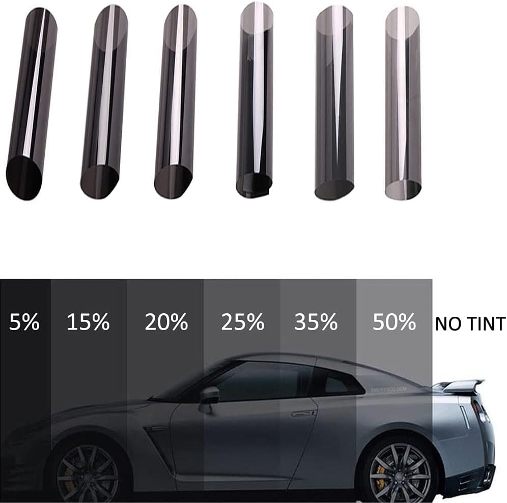 Tinting Film Roll,Vehicles Window Tint Film Black Privacy Film Anti Uv Heat-Insulation Glare Prevent for Car Van 3% VLT（40in x 5ft