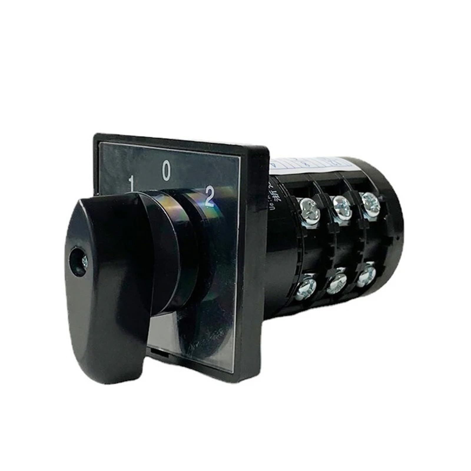 Interruptor de Leva Rotatoria HZ5B-20/3, Interruptor Transferencia Universal, 20 A, 3 Polos, Posiciones, Control, Fuente alimentación Dual