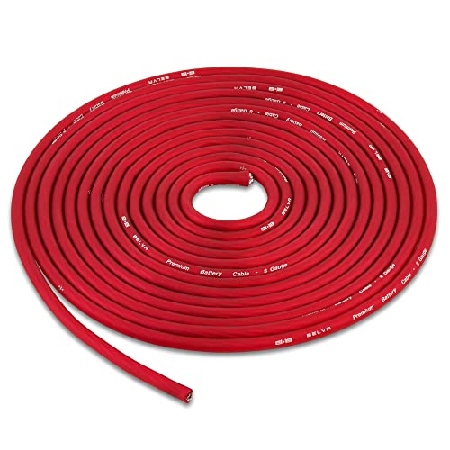 Image of Belva True 8 Gauge AWG Premium CCA Amplifier Wiring Kit Without RCA Cable - BPK8 RED