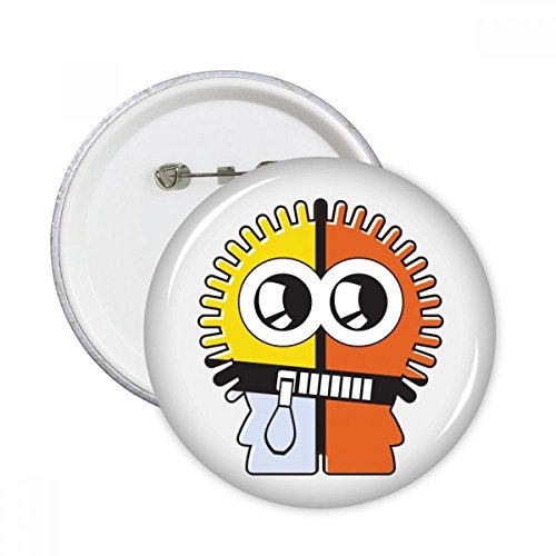Badge rond Alien Tricolor pour personnaliser vos vestes et sacs à dos au quotidien