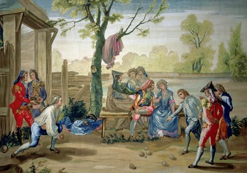 Toile le jeu de boules Ramon Bayeu peinture moderne pour habiller un mur vide