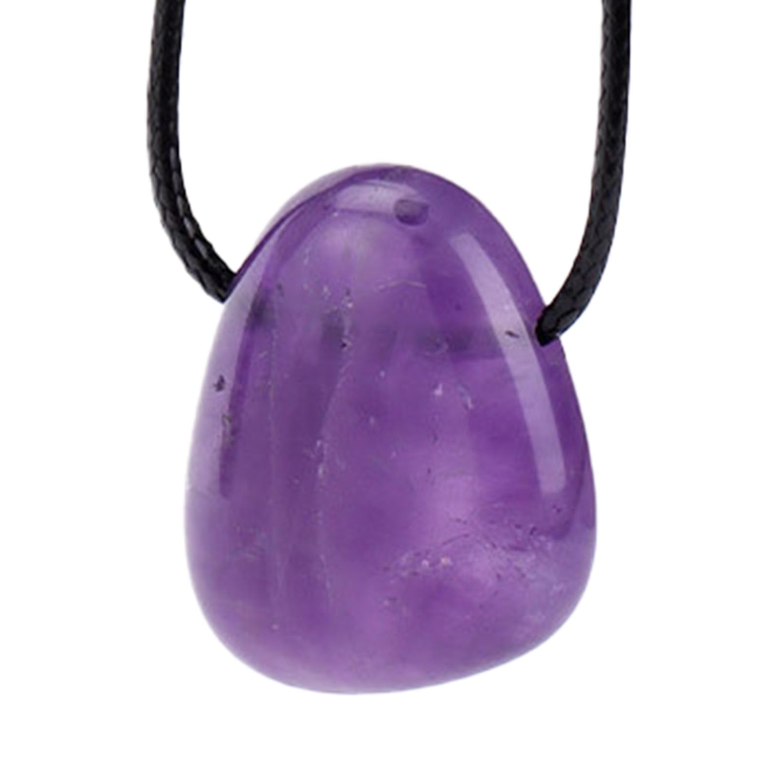 JENCVNL Edelstein Anhänger Tropfenanhänger Amethyst Tropfen