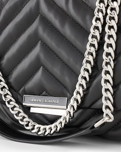 Armani Exchange Women's Victoria Medium Crossbody BLACK, One Size3